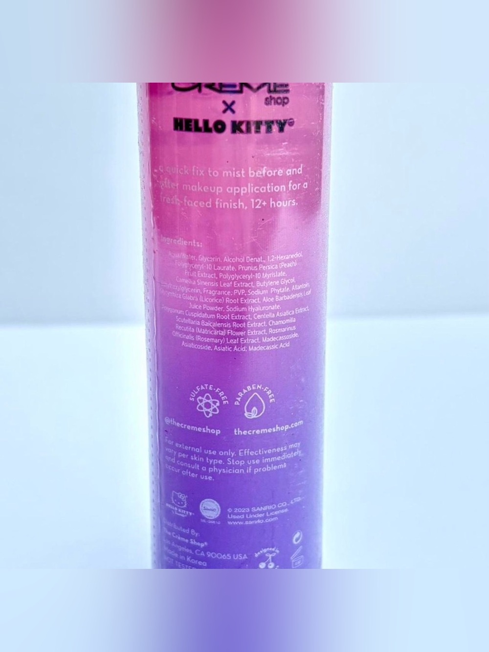 Hello Kitty Plush Spa Headband & Makeup Bag Set - Purple & Pink - Picture 8 of 8